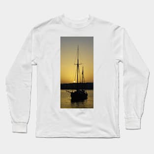 A Sailboat in Malta Long Sleeve T-Shirt